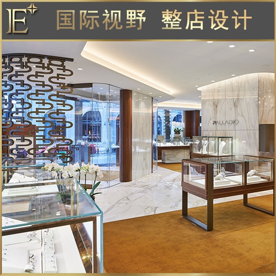 珠宝店里的展示柜 珠宝店里的展示柜
