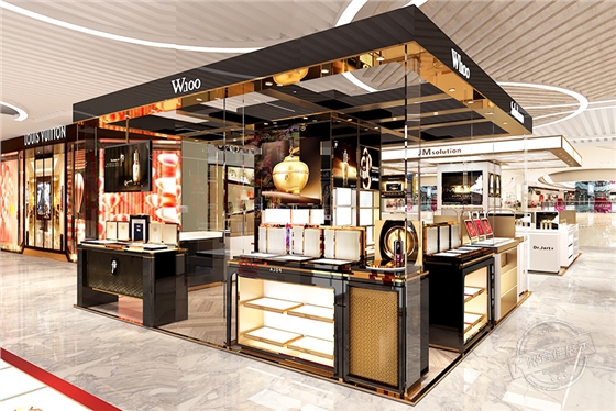 化妆品柜台展柜 化妆品柜台展柜